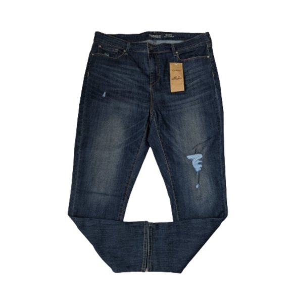 Levi's Denim - Levi's Modern Slim Cuffed Distressed Jeans 20